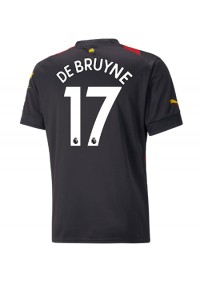 Manchester City Kevin De Bruyne #17 Voetbaltruitje Uit tenue 2022-23 Korte Mouw
